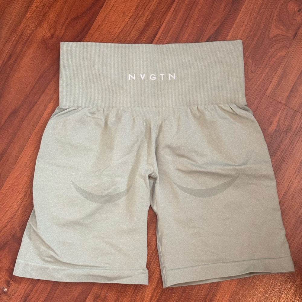 Gray NVGTN High-Waisted shorts